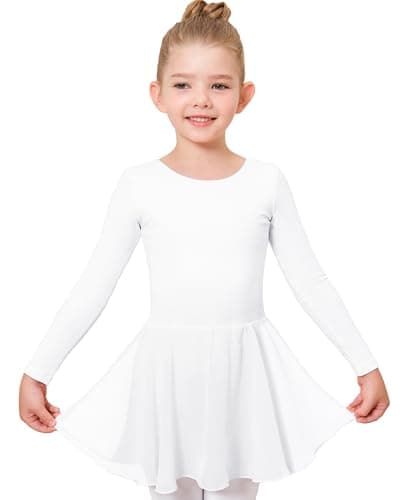 Stelle Long Sleeve Ballet Leotards with Skirt for Girls (Toddler/Big Kid)