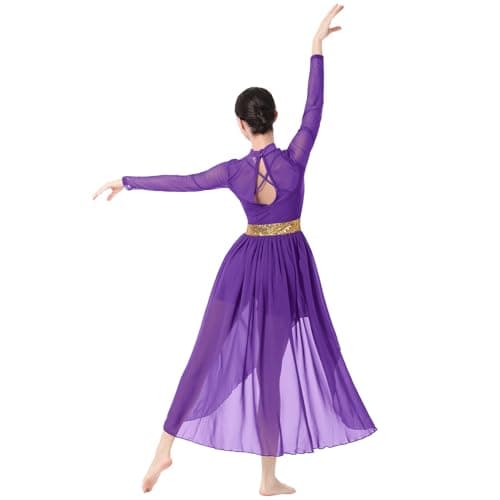 ODASDO Women's Lyrical Dance Long Dress
