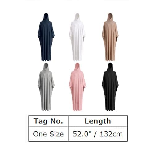 ODASDO Abaya Dress with Hijab for Women
