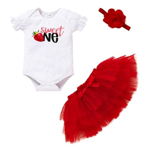 GRNSHTS Baby Girl First Birthday Tutu Smash Cake Outfit