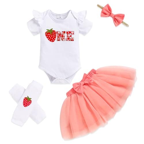 GRNSHTS Baby Girl First Birthday Tutu Smash Cake Outfit