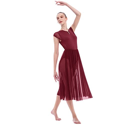 ODASDO Women's Flowing Maxi Dress for Lyrical and Contemporary Dance