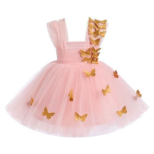 ODASDO Butterfly Dress for Baby Toddler Kids