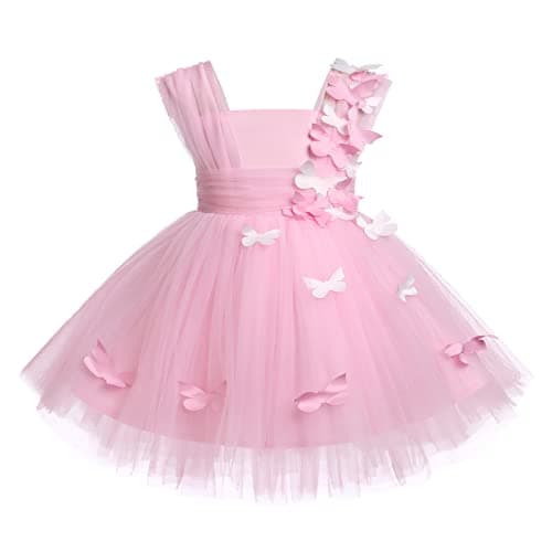 ODASDO Butterfly Dress for Baby Toddler Kids
