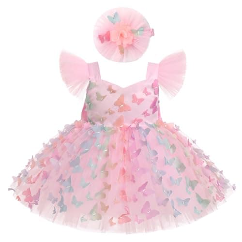 Butterfly Dress for Baby Girls - Formal Pageant Wedding