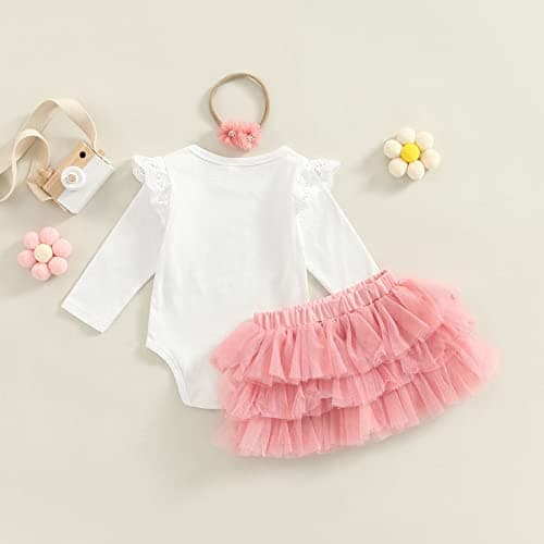 Biayxms Baby Girl First Birthday Outfit with Tutu Skirts and Headband