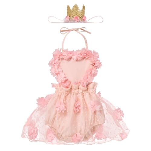Baby Girl's First Birthday Cake Smash Outfit
