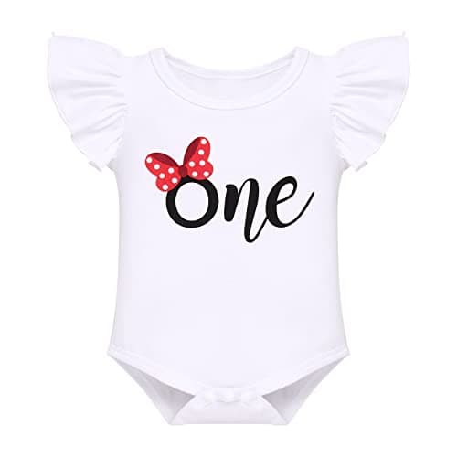 FYMNSI Baby Girls' First Birthday Sunflower Romper & Tutu shorts + Headband for Cake Smash Photo Props