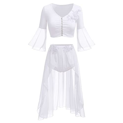 ODASDO Women's Lyrical Dance Two-Piece Outfit