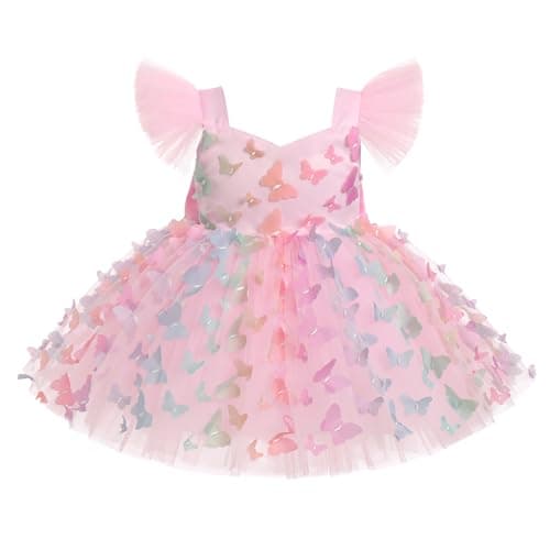 Butterfly Dress for Baby Girls - Formal Pageant Wedding
