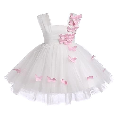 ODASDO Butterfly Dress for Baby Toddler Kids