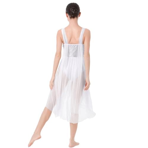 Lyrical Dance Dress for Women: Sequined Skirt for Ballet and Contemporary Dancing