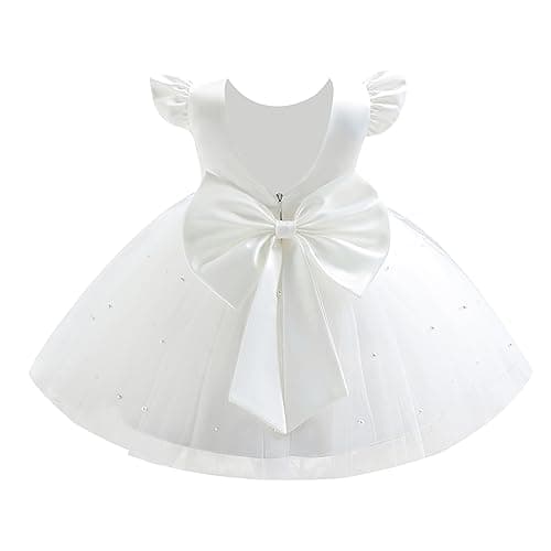 Baby Girls Satin Bowknot Princess Tutu Dress