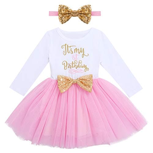 Refined Title: ODASDO Baby Girls Toddlers Birthday Tutu Dress Set