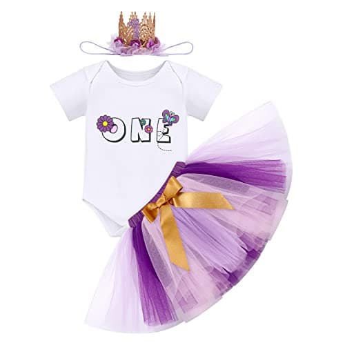 ODASDO Baby Girl's First Birthday 3-Piece Outfit