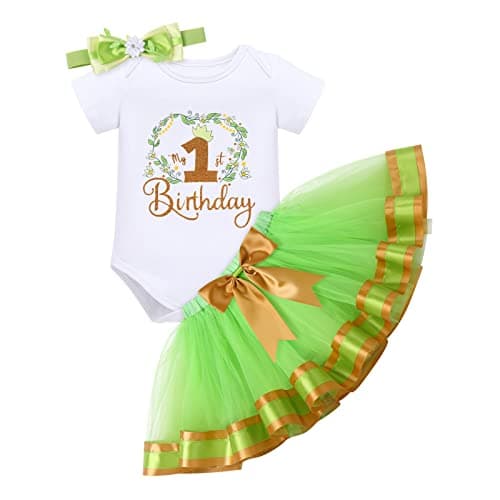 ODASDO Baby Girl's First Birthday 3-Piece Outfit