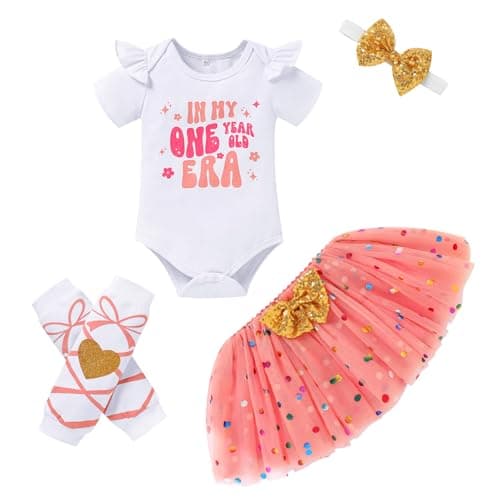 GRNSHTS Baby Girl First Birthday Tutu Smash Cake Outfit