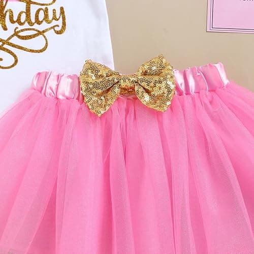 GRNSHTS Baby Girl First Birthday Tutu Smash Cake Outfit