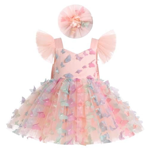 Butterfly Dress for Baby Girls - Formal Pageant Wedding