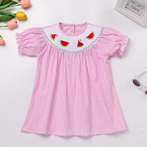 Toddler Girls' Smocked Embroidered A-line Dress