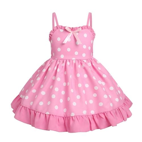 ODASDO Toddler Girls' Spaghetti Strap Sundress