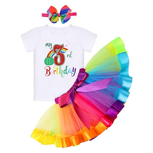 ODASDO Toddler Girl 1st 2nd 3rd Birthday Party Outfit