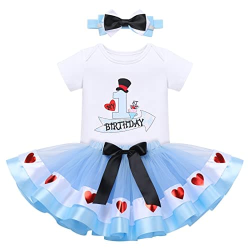 ODASDO Baby Girl 1st Birthday Cake Smash Outfit
