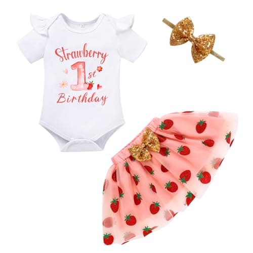 GRNSHTS Baby Girl First Birthday Tutu Smash Cake Outfit