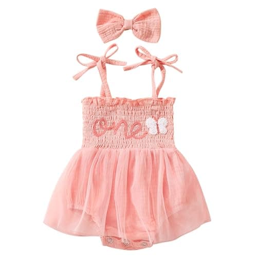 Newborn Baby Girl First Birthday Photo Shoot Outfit