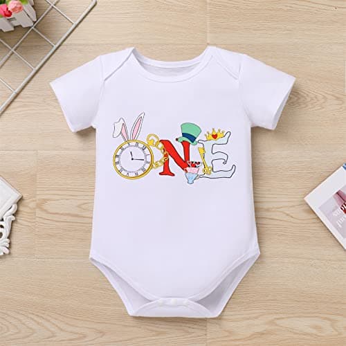 ODASDO Baby Girl 1st Birthday Cake Smash Outfit