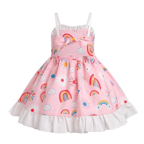 ODASDO Toddler Girls' Spaghetti Strap Sundress