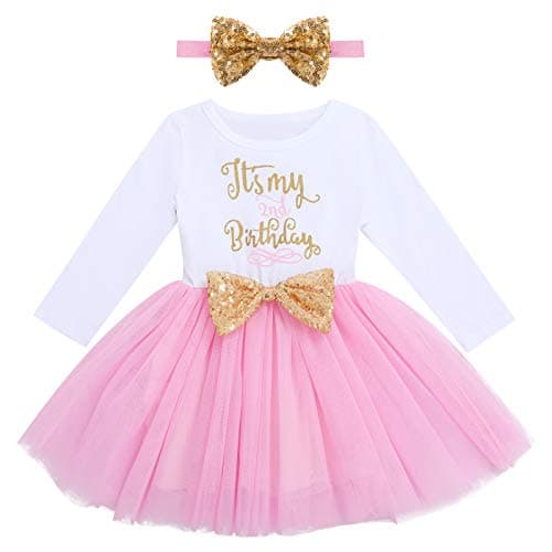 Refined Title: ODASDO Baby Girls Toddlers Birthday Tutu Dress Set