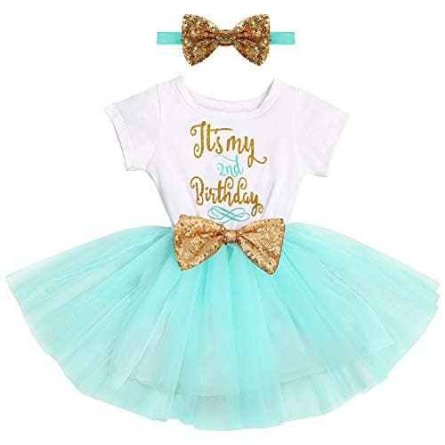Baby Girl 1st/2nd Birthday Dress & Headband Set