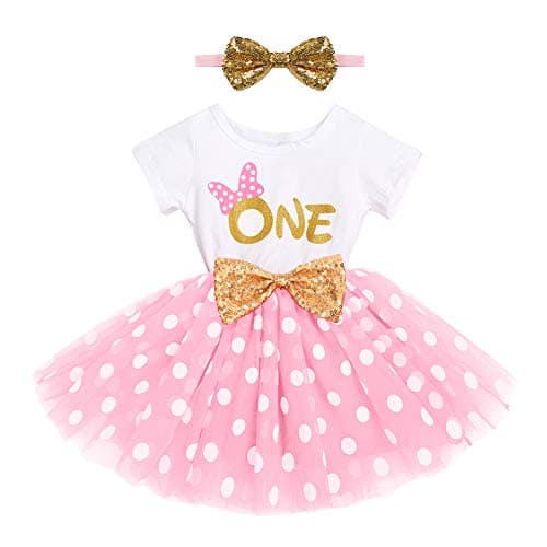 Baby Girl 1st/2nd Birthday Dress & Headband Set