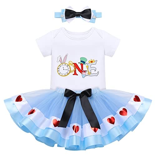 ODASDO Baby Girl 1st Birthday Cake Smash Outfit