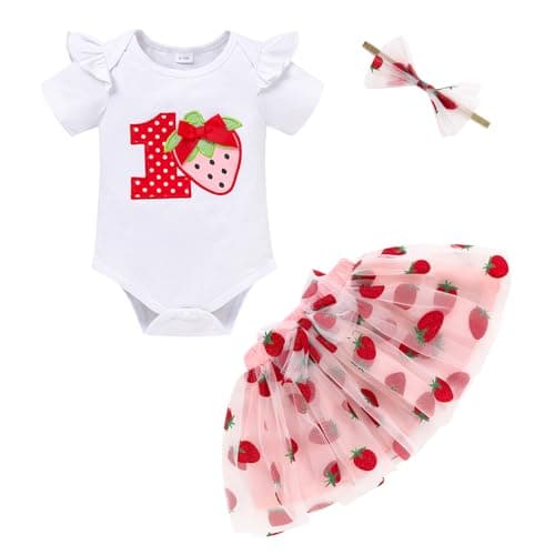 GRNSHTS Baby Girl First Birthday Tutu Smash Cake Outfit