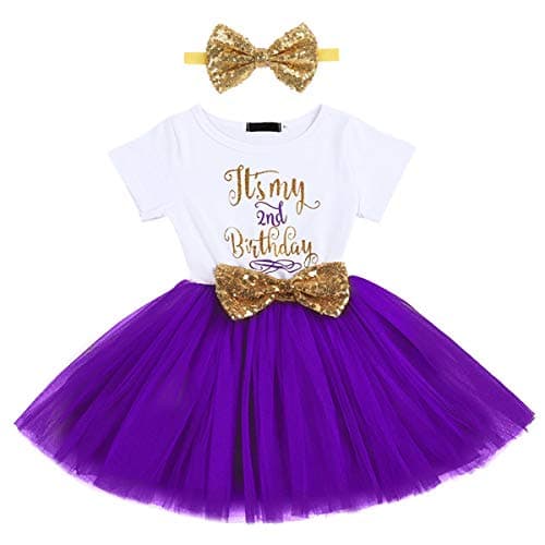 Baby Girl 1st/2nd Birthday Dress & Headband Set