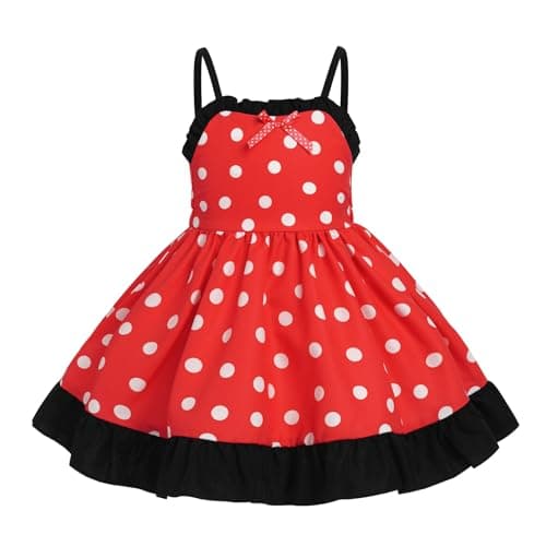 ODASDO Toddler Girls' Spaghetti Strap Sundress