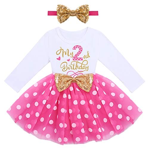 Refined Title: ODASDO Baby Girls Toddlers Birthday Tutu Dress Set