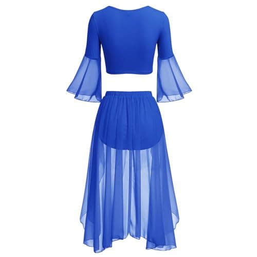 ODASDO Women's Lyrical Dance Two-Piece Outfit