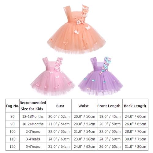 ODASDO Butterfly Dress for Baby Toddler Kids