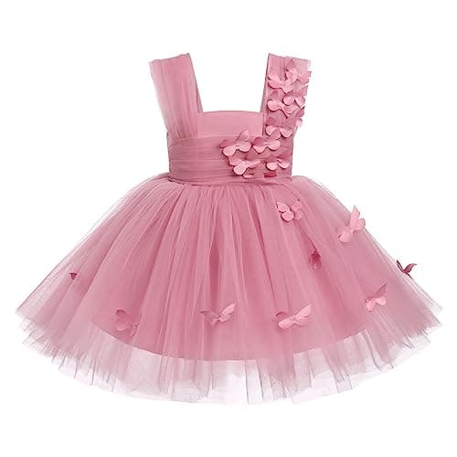 ODASDO Butterfly Dress for Baby Toddler Kids