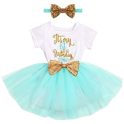 Baby Girl 1st/2nd Birthday Dress & Headband Set