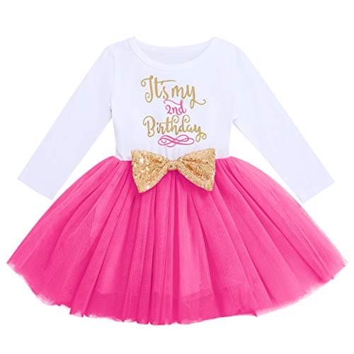 ODASDO Baby Girls Toddler Kids Birthday Party Dresses