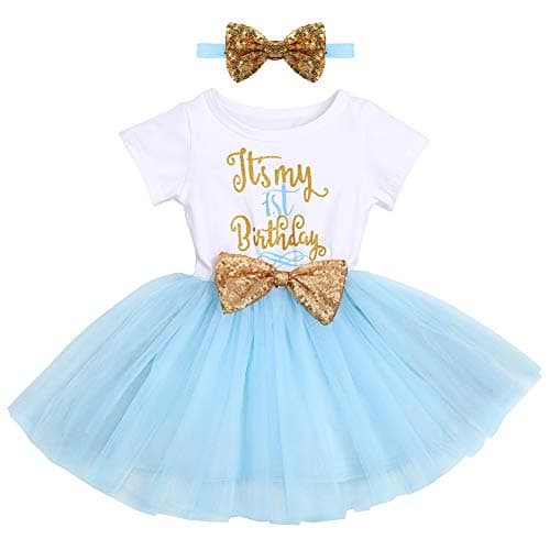 Baby Girl 1st/2nd Birthday Dress & Headband Set