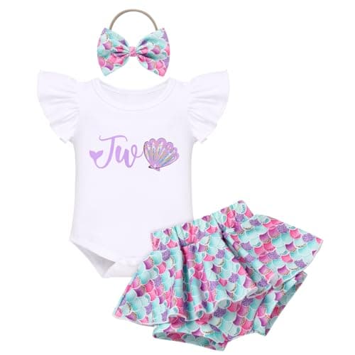 FYMNSI Baby Girls' First Birthday Sunflower Romper & Tutu shorts + Headband for Cake Smash Photo Props