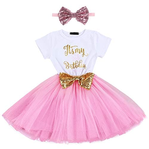 Baby Girl 1st/2nd Birthday Dress & Headband Set