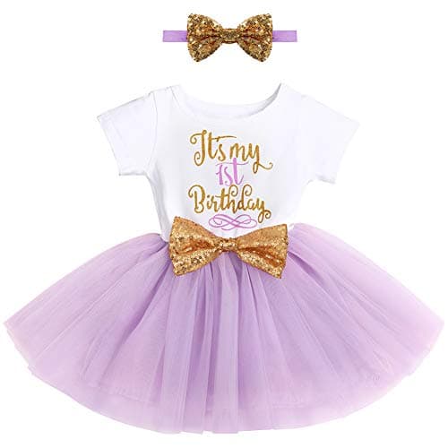 Baby Girl 1st/2nd Birthday Dress & Headband Set