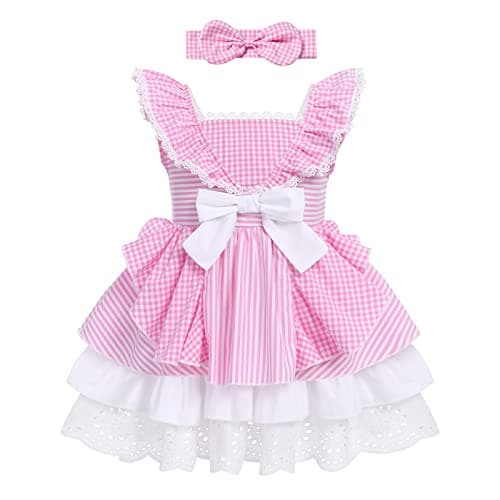 Baby Girl Flower Petal Rainbow Tutu Princess Dress