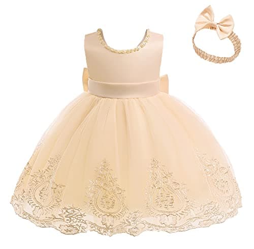 Baby Backless Pageant Dress with Headwear